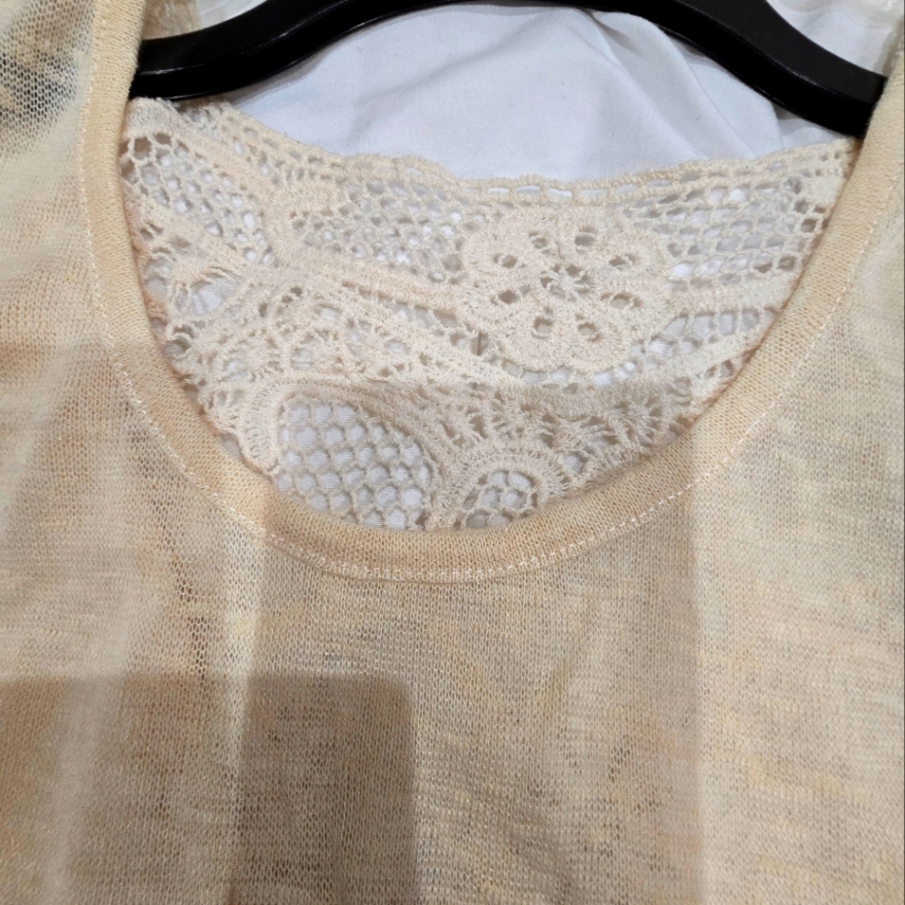 Casual Lace Blouse, Size Large